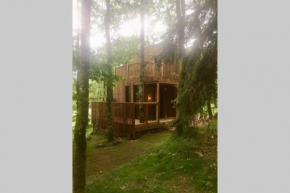 Adorable Cabane dans un espace boisé